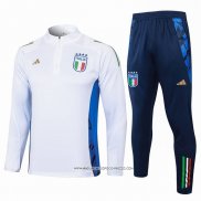 Tuta da Track Felpa Italia Bianco 24-25