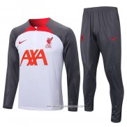 Tuta da Track Felpa Liverpool 22-23 Bianco