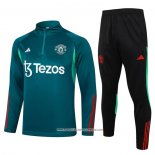 Tuta da Track Felpa Manchester United Verde 24-25