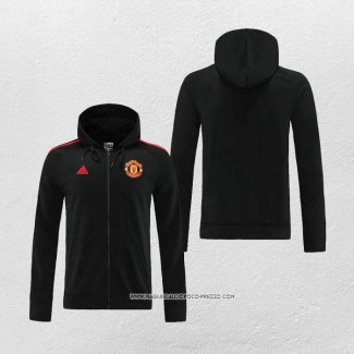 Giacca con Cappuccio Manchester United 22-23 Nero