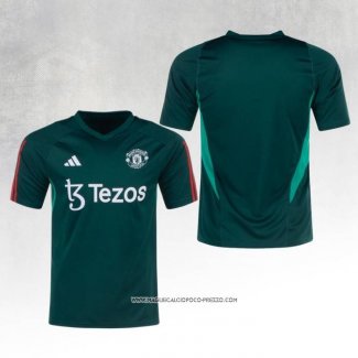 Maglia Allenamento Manchester United 23-24 Verde