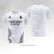 Maglia Allenamento Real Madrid Bianco Dragon 24-25