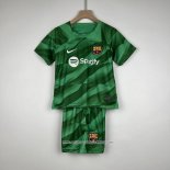 Maglia Barcellona Portiere 23-24 Bambino Verde