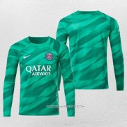 Maglia Paris Saint-Germain Portiere 23-24 Manica Lunga Verde