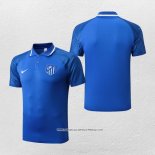 Maglia Polo Atletico Madrid 22-23 Blu Scuro