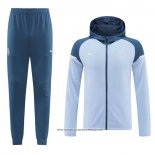 Tuta con Cappuccio Manchester City Blu 24-25