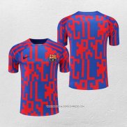 Maglia Allenamento Barcellona 22-23 Rosso e Blu