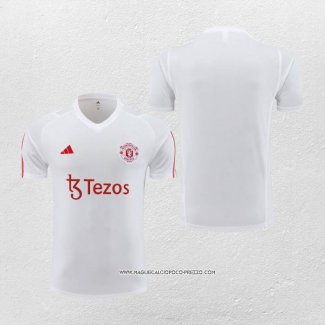 Maglia Allenamento Manchester United 23-24 Bianco