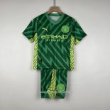 Maglia Manchester City Portiere 23-24 Bambino Verde