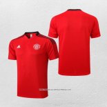 Maglia Polo Manchester United 22-23 Rosso