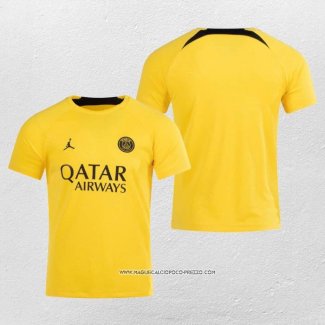 Maglia Prematch Paris Saint-Germain 2023 Giallo