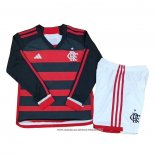 Prima Maglia Flamengo 2024 Bambino Manica Lunga