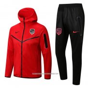 Tuta con Cappuccio Atletico Madrid 22-23 Rosso