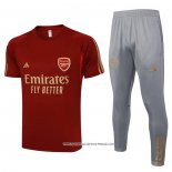 Tuta da Track Arsenal 23-24 Manica Corta Rosso