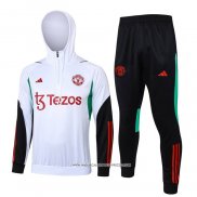 Tuta da Track Felpa Manchester United 2023-2024 Bianco