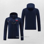 Giacca con Cappuccio Barcellona 2022-23 Blu