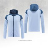 Giacca con Cappuccio Manchester City Blu 24-25