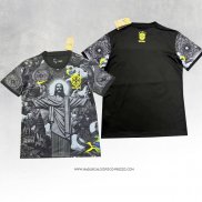 Maglia Brasile 2024 Nero Thailandia Jesus -25