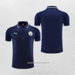 Maglia Polo Manchester City 22-23 Blu Navy