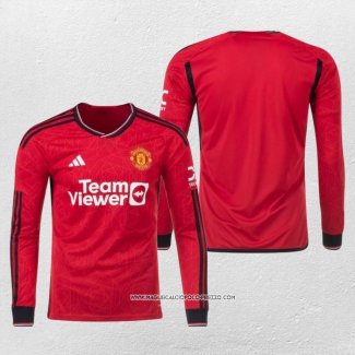 Prima Maglia Manchester United 23-24 Manica Lunga