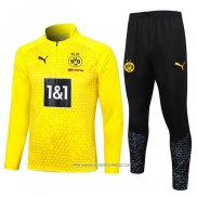 Tuta da Track Felpa Borussia Dortmund 2023-24 Giallo