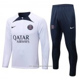 Tuta da Track Felpa Paris Saint-Germain 2022-2023 Bianco