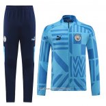 Tuta da Track Giacca Manchester City 2022-23 Azzurro