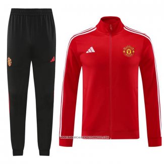 Tuta da Track Giacca Manchester United Rosso 24-25