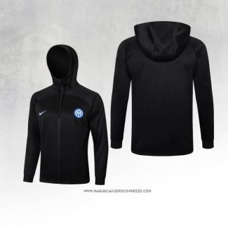 Giacca con Cappuccio Inter Nero 24-25