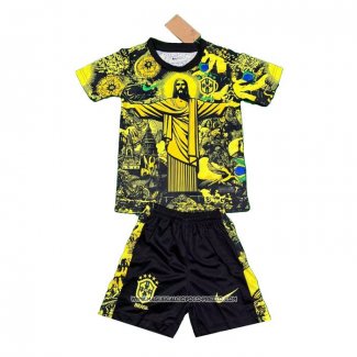 Maglia Brasile 2024 Bambino Giallo Jesus -2025