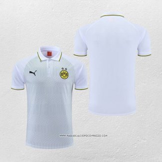 Maglia Polo Borussia Dortmund 22-23 Bianco e Verde