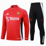 Tuta da Track Felpa Manchester United 2024 Rosso -25