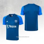 Maglia Allenamento Manchester United 23-24 Blu