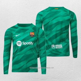 Maglia Barcellona Portiere 23-24 Manica Lunga Verde