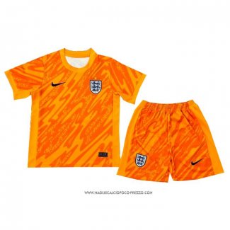 Maglia Inghilterra Portiere 2024 Bambino Arancione