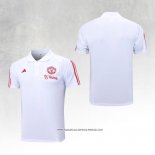 Maglia Polo Manchester United 2023-24 Bianco