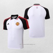 Maglia Polo Manchester United 22-23 Bianco