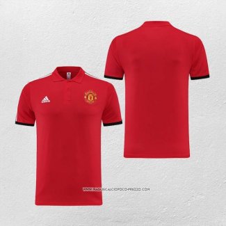 Maglia Polo Manchester United 23-24 Rosso