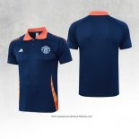 Maglia Polo Manchester United Blu 24-25