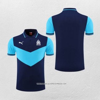 Maglia Polo Olympique Marsiglia 2022-23 Blu Navy