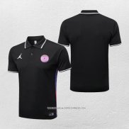 Maglia Polo Paris Saint-Germain Jordan 2022-23 Nero