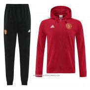 Tuta con Cappuccio Manchester United 22-23 Rosso