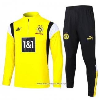 Tuta da Track Felpa Borussia Dortmund 2023-2024 Giallo