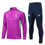 Tuta da Track Felpa Real Madrid 2022-23 Purpura