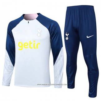 Tuta da Track Felpa Tottenham Hotspur 23-24 Bambino Grigio