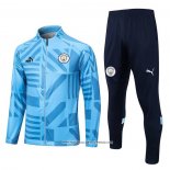 Tuta da Track Giacca Manchester City 22-23 Azzurro