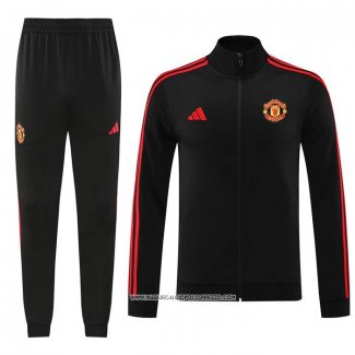 Tuta da Track Giacca Manchester United 2024 Nero -25