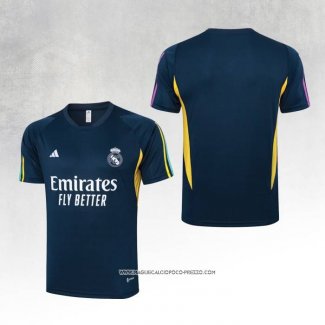 Maglia Allenamento Real Madrid 23-24 Blu