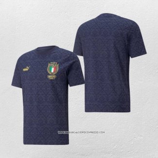 Maglia Italia European Champions 2020 Blu Scuro Thailandia