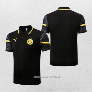 Maglia Polo Borussia Dortmund 22-23 Nero e Giallo